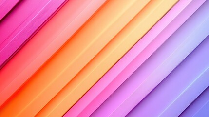 Fototapeta premium Bold Diagonal Stripes in Alternating Colors of Red and Pastels