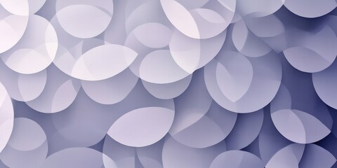 Layered overlapping circles create an abstract pattern in purple hues