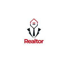 Realtor icon logo flat vector design