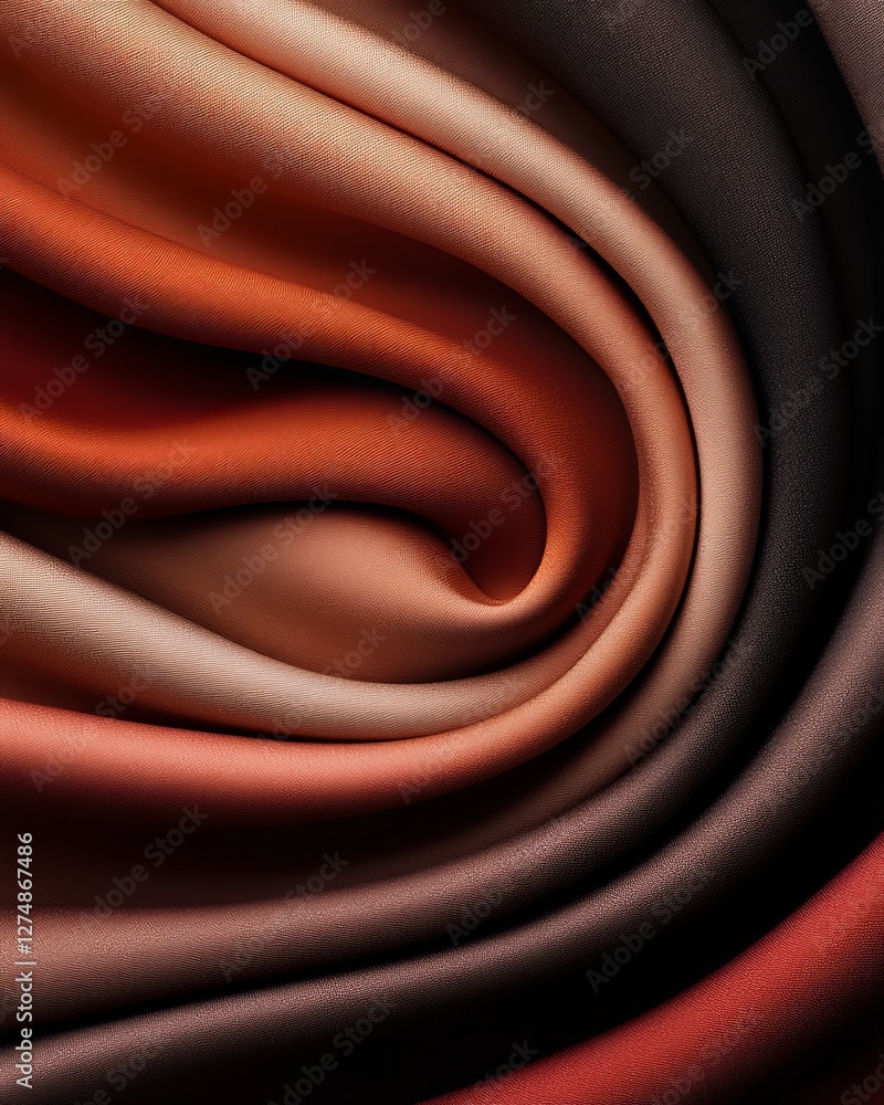 Aufkleber earthy swirl: captivating textures and gradients of a rich, earthy color palette swirl together, cre