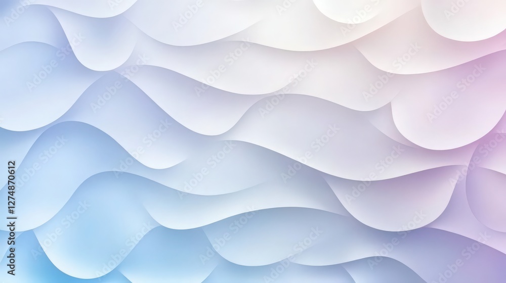 Aufkleber abstract fluid gradient background with soft pastel colors and shadow effect
