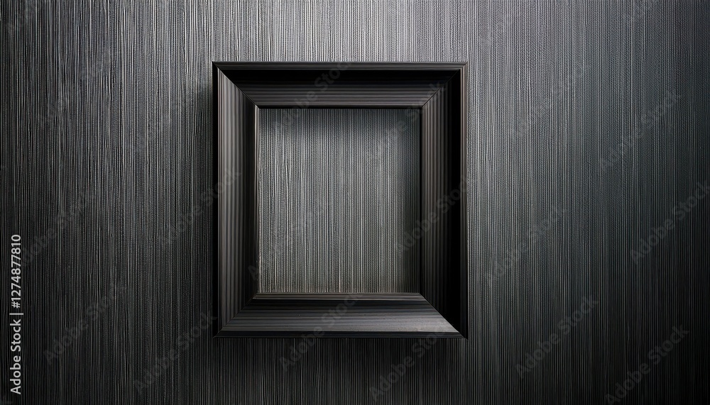 Poster black vertical wooden frame on wall background a modern 3d rendering showcasing elegant simplicity a