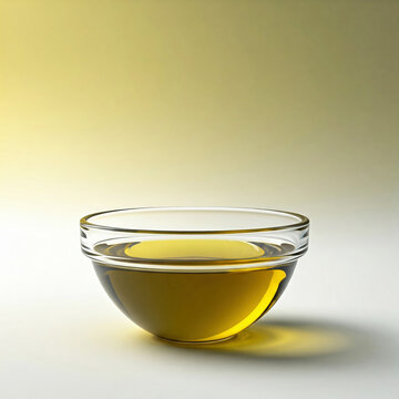 Olive oil in glass piala