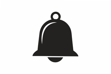 bell black  silhouette vector illustration