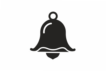 bell black  silhouette vector illustration