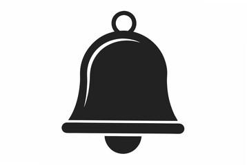 bell black  silhouette vector illustration
