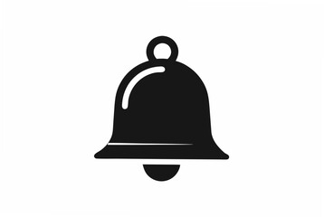 bell black  silhouette vector illustration