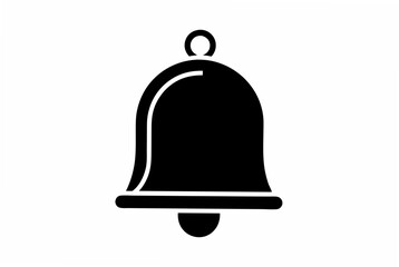 bell black  silhouette vector illustration
