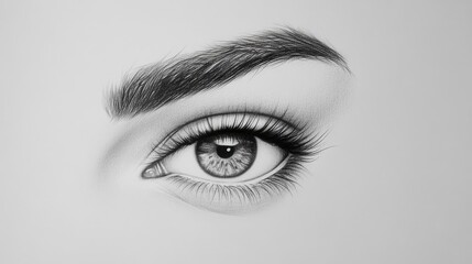 A perfectly defined eyebrow arch sculpted using precise grooming techniques