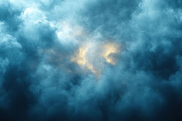 Obraz premium Dramatic Stormy Sky With Light