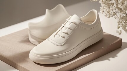 A sneaker's flexible insole, designed for perfect foot alignment and irritation-free wear