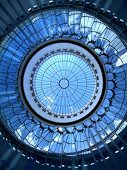 Glass Dome Architectural Design. Interior architecture featuring a glass dome with architectural...