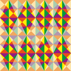 Hand drawn colour blocked pattern illustration geometric	