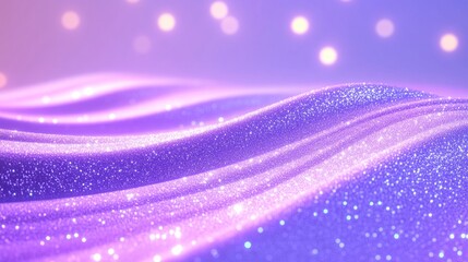 Obraz premium Purple Glitter Waves Background Sparkling Texture Image