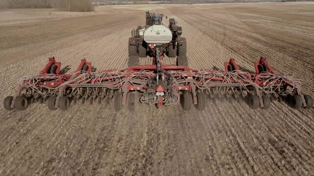 Drill air seeder seeding barley