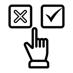 vote Line Icon