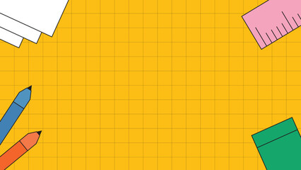 Illustration background grid stationery unique design
