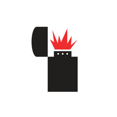 Illustration icon lighter with blank background