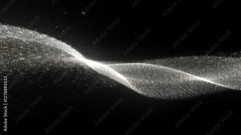 Poster elegant waves of light dance in the darkness creating a mesmerizing visual display of particles and 