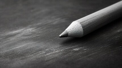 Close-up of pencil on dark surface; background texture; education concept; for stationery ads
