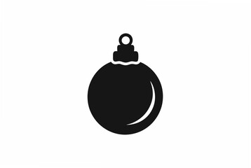 christmas bulb  silhouette 