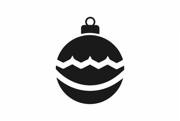 christmas bulb  silhouette 