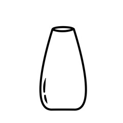 Vase Lineart Icon Vector 