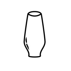 Vase Lineart Icon Vector 