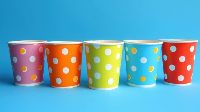 Party Cups: Disposable cups perfect for serving drinks at any celebration, designed with vibrant colors or themed decorations to match the event's vibe.
