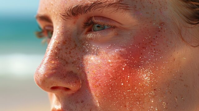 Sunburn: During a heatwave, skin damage from UV radiation can cause sunburn, leaving the skin inflamed and at risk of further injury.
