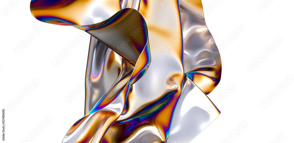 Poster Chromatic Fusion: Where Colors Converge in a 3D Background