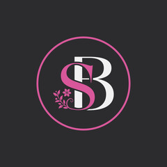 Obraz premium BS logo . logo design template minimalist logo business logo modern logo . creative logo design branding logo