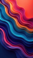 Obraz premium Wavy abstract stripe pattern on business background, modern design, abstract stripes