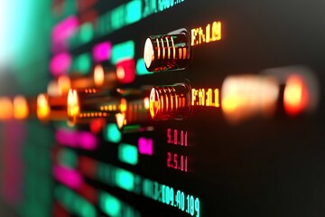 research visualization with ai data points and market trends