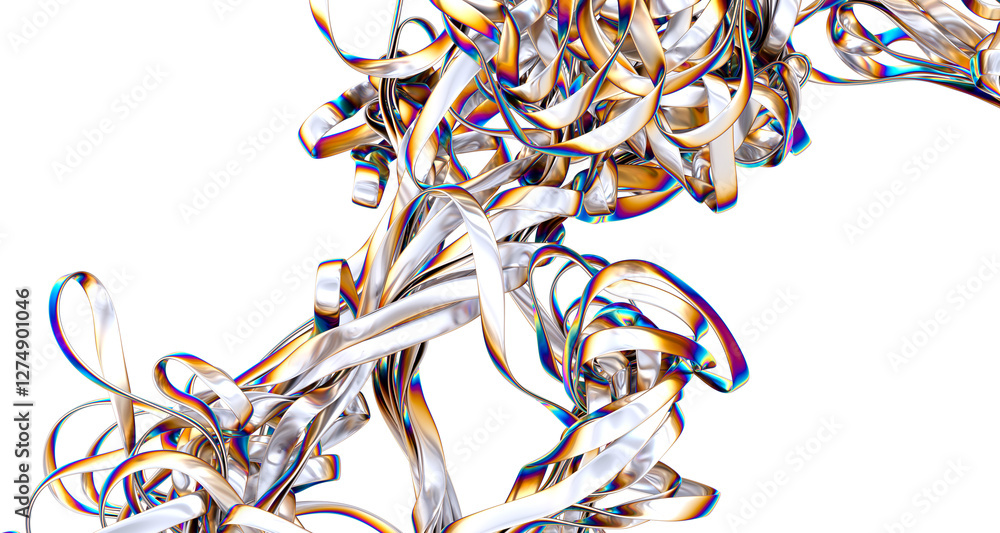 Poster chromatic fusion: where colors converge in a 3d background