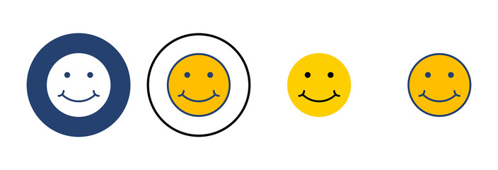 smile icon vector. smile emoticon icon. feedback
