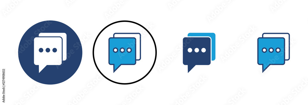 Poster chat icon vector. speech bubble icon. comment icon vector. message. contact us