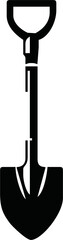 Shovel Icon. Gardening Vector Illustration. Construction Equipment Sign & Symbol.