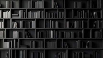 Black Bookshelf, Room, Interior, Books, Reading, Knowledge, Library, Background, Study, Education