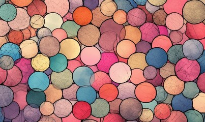 Colorful circle pattern background texture design