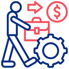 SWOT Analysis ,Icon,Symbol Outline Color
