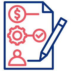 SWOT Analysis ,Icon,Symbol Outline Color