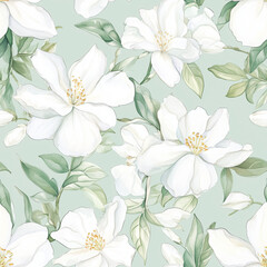 Fragrant white jasmine flowers floral design for a refreshing, soothing atmosphere