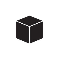 Box, cube, 3D, icon. Vector simple trendy style illustration for web and app..eps