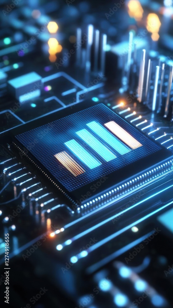 Poster data processing chip: the heart of modern computing