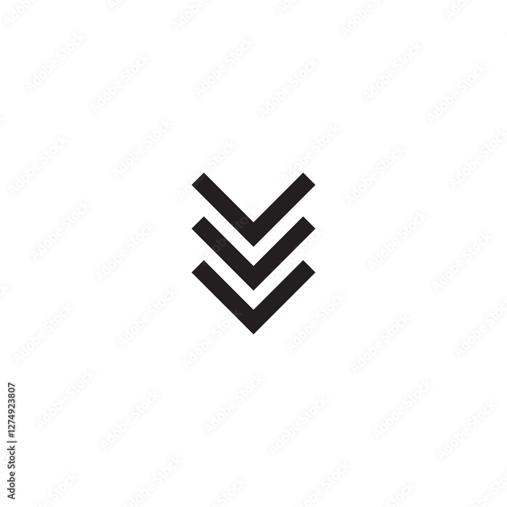 Poster arrow, down icon. vector trendy style illustration for web and app..eps