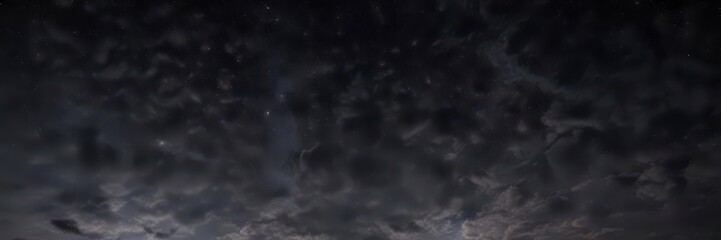 Fototapeta premium Dark night sky with twinkling stars against a black canvas, night, celestial, cosmos