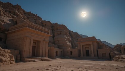 A breathtaking view of the moon landscape