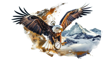 Watch in Soft Feathers on transparent background PNG.