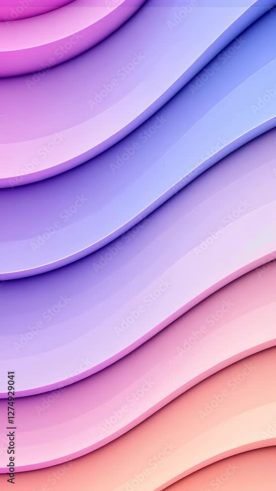 Poster vibrant gradient background with abstract colorful layers in pink purple and orange hues for modern 